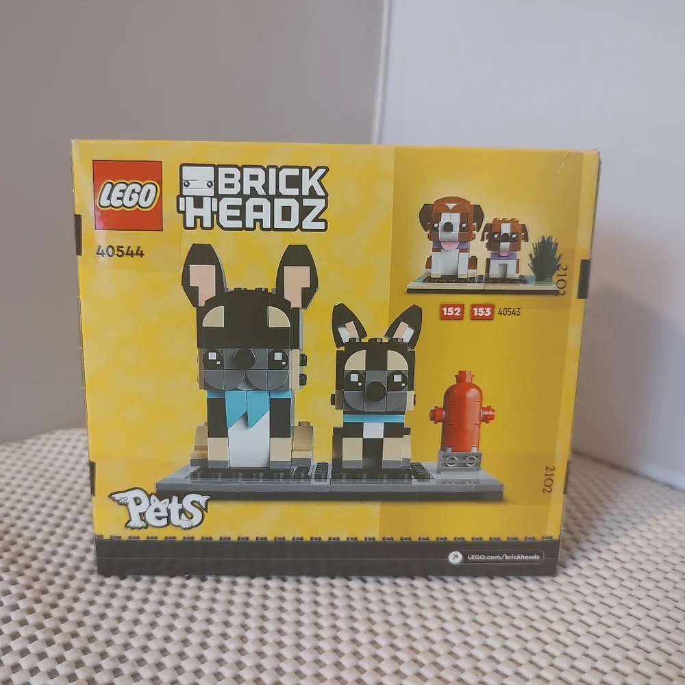Lego Brick Headz French Bulldog and Puppy 40544 Pets NWT Building Toy Set - Picture 3 of 4